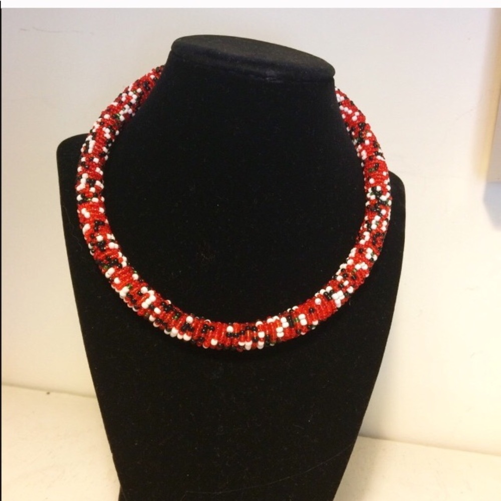 African Beaded Maasai Necklace